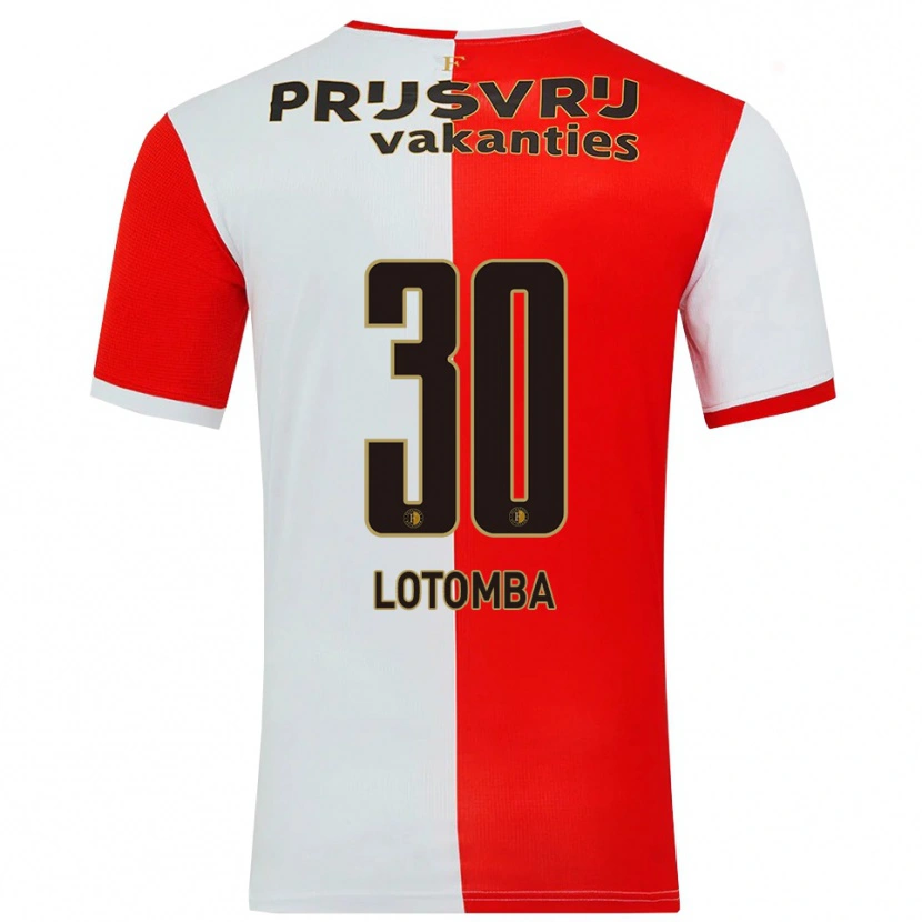 Danxen Herren Jordan Lotomba #30 Rot Weiß Heimtrikot Trikot 2025/26 T-Shirt