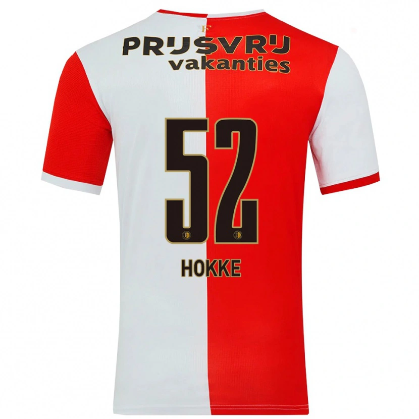 Danxen Herren Milan Hokke #52 Rot Weiß Heimtrikot Trikot 2025/26 T-Shirt