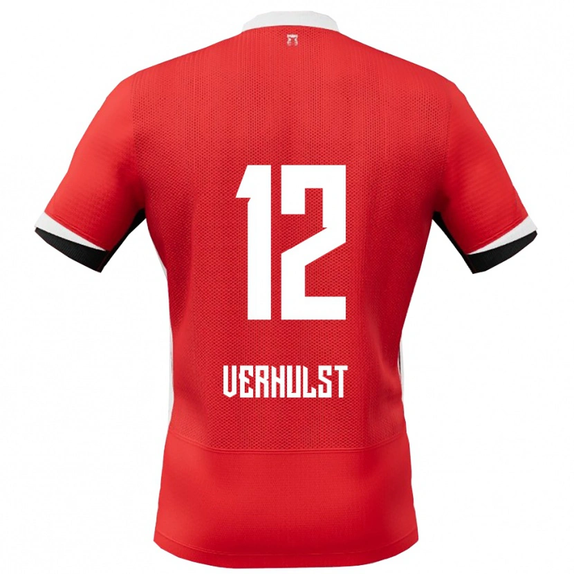 Danxen Herren Hobie Verhulst #12 Rot Weiß Heimtrikot Trikot 2025/26 T-Shirt