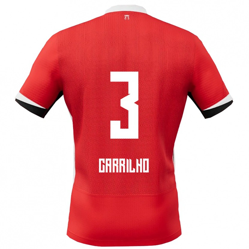 Danxen Herren Calvin Carrilho #3 Rot Weiß Heimtrikot Trikot 2025/26 T-Shirt