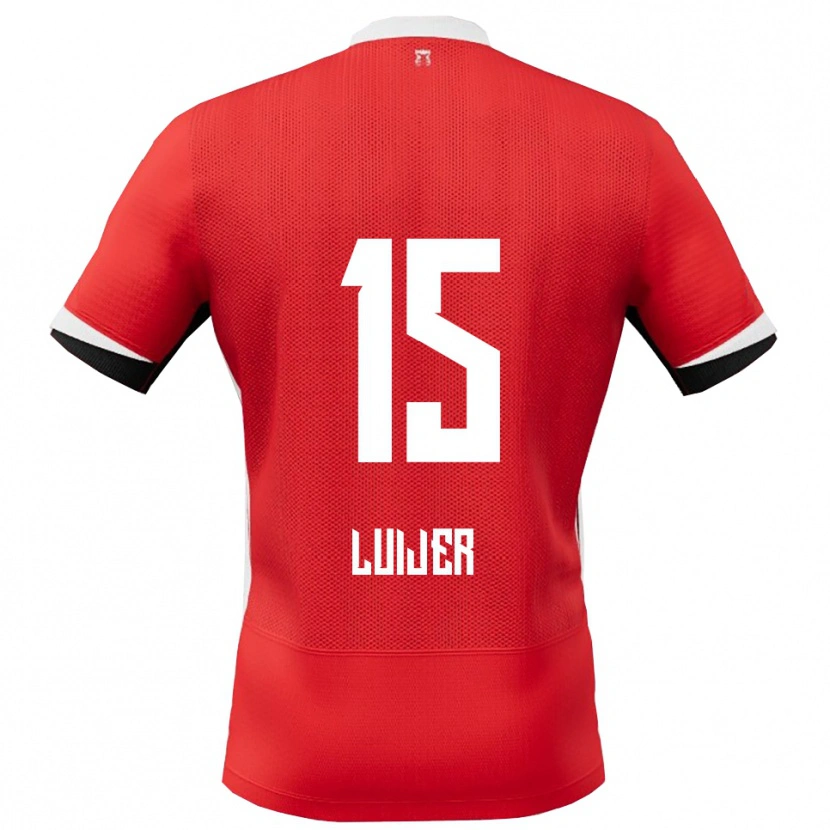 Danxen Herren Rick Luijer #15 Rot Weiß Heimtrikot Trikot 2025/26 T-Shirt