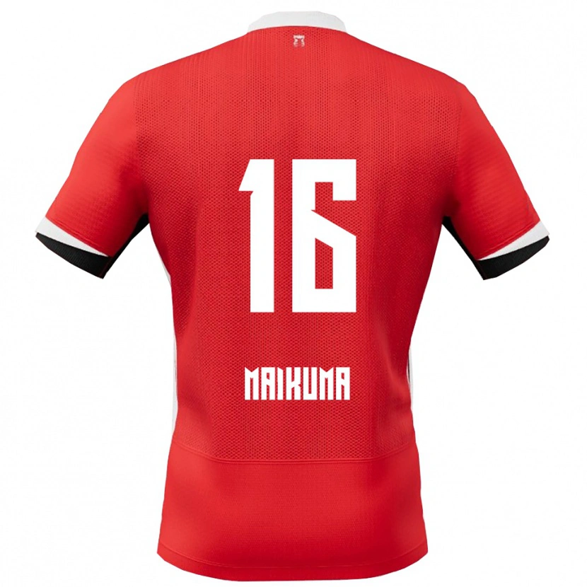Danxen Herren Seiya Maikuma #16 Rot Weiß Heimtrikot Trikot 2025/26 T-Shirt