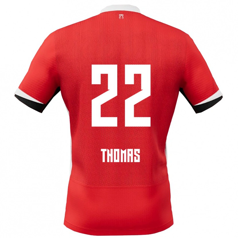 Danxen Herren Kealyn Thomas #22 Rot Weiß Heimtrikot Trikot 2025/26 T-Shirt