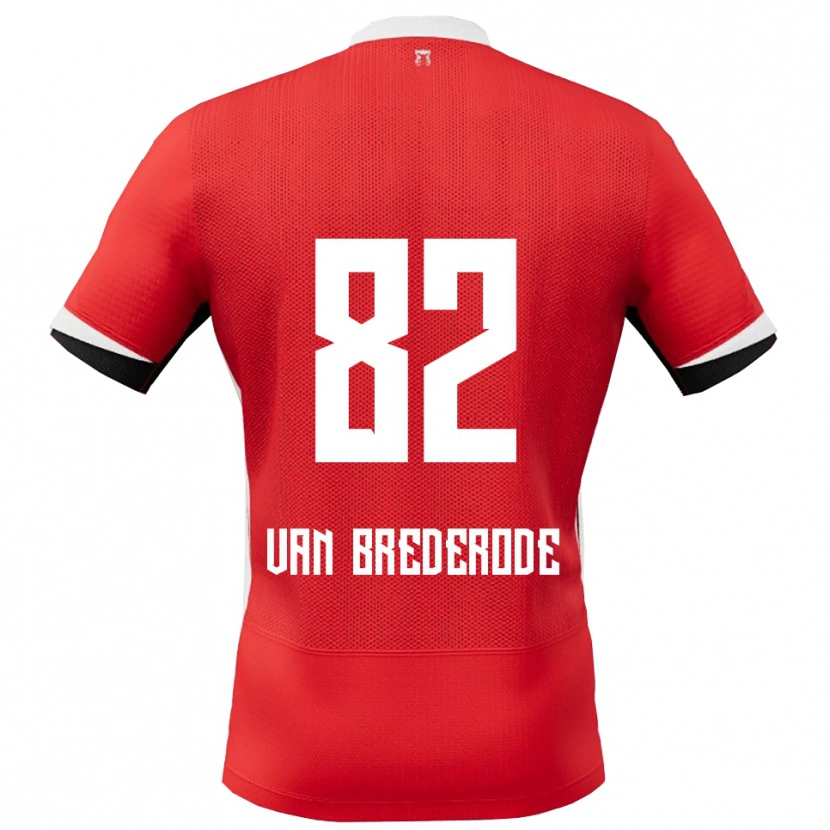Danxen Herren Myron Van Brederode #82 Rot Weiß Heimtrikot Trikot 2025/26 T-Shirt