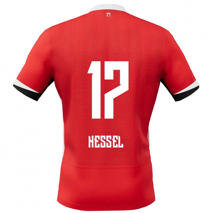 Danxen Herren Hessel De Wit #17 Rot Weiß Heimtrikot Trikot 2025/26 T-Shirt
