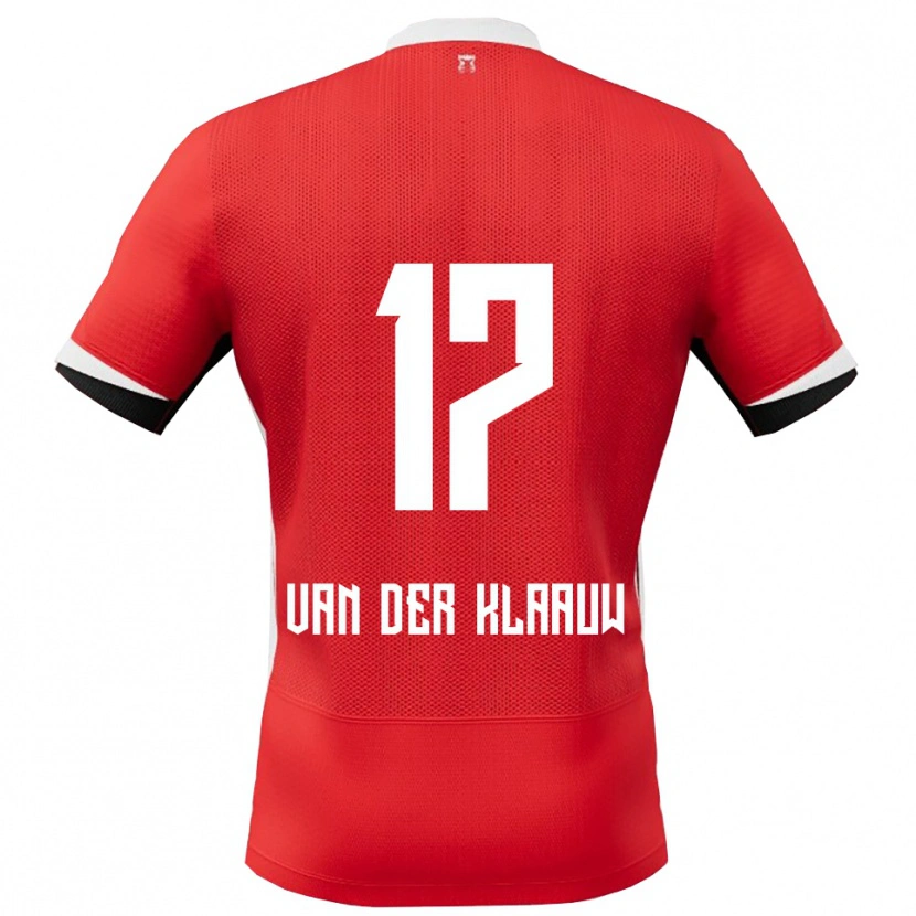 Danxen Herren Deacon Van Der Klaauw #17 Rot Weiß Heimtrikot Trikot 2025/26 T-Shirt