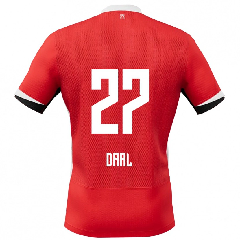 Danxen Herren Ro-Zangelo Daal #27 Rot Weiß Heimtrikot Trikot 2025/26 T-Shirt