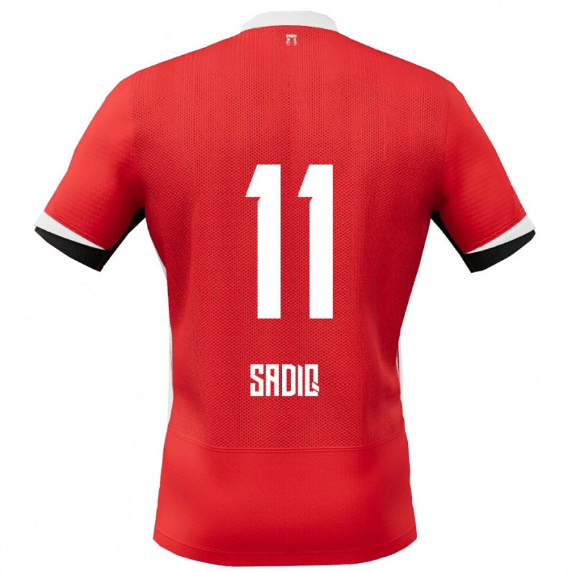 Danxen Herren Ibrahim Sadiq #11 Rot Weiß Heimtrikot Trikot 2025/26 T-Shirt