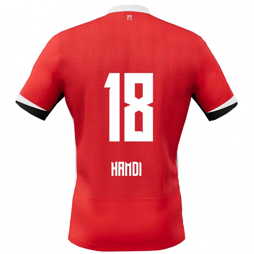 Danxen Herren Yassin Hamdi #18 Rot Weiß Heimtrikot Trikot 2025/26 T-Shirt