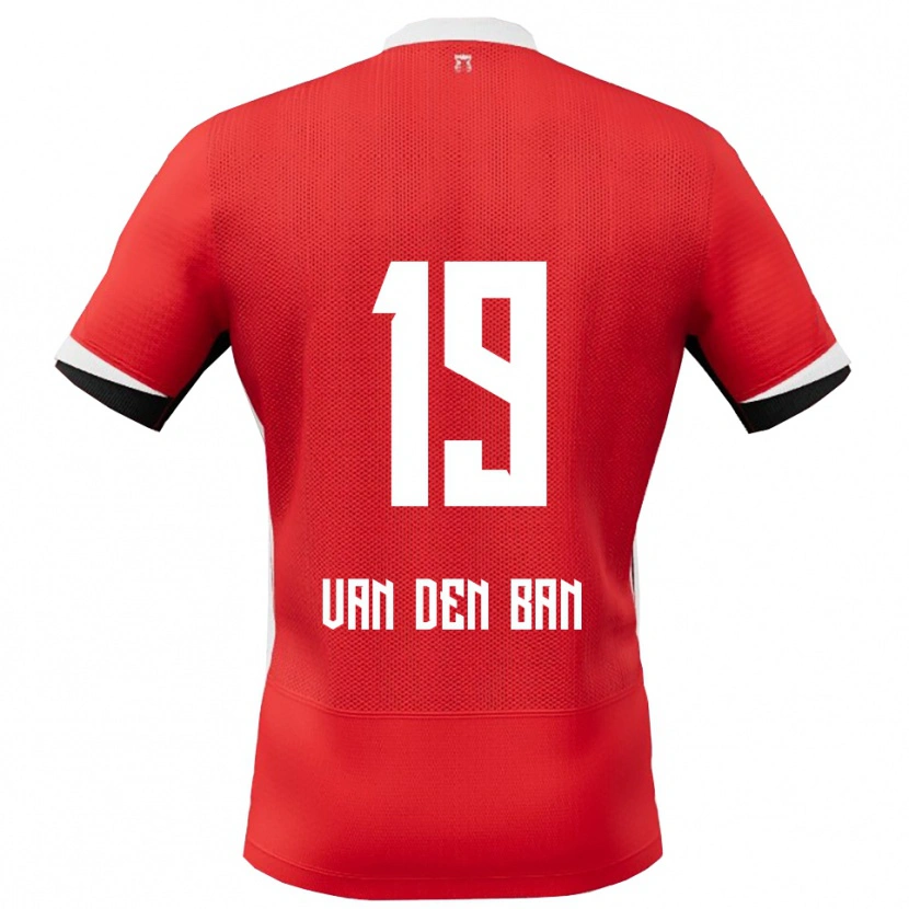 Danxen Herren Yoël Van Den Ban #19 Rot Weiß Heimtrikot Trikot 2025/26 T-Shirt