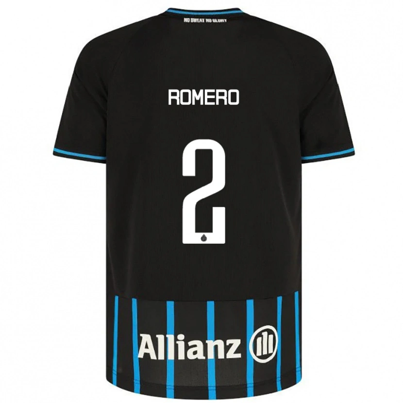 Danxen Herren Zaid Romero #2 Schwarz Blau Heimtrikot Trikot 2025/26 T-Shirt