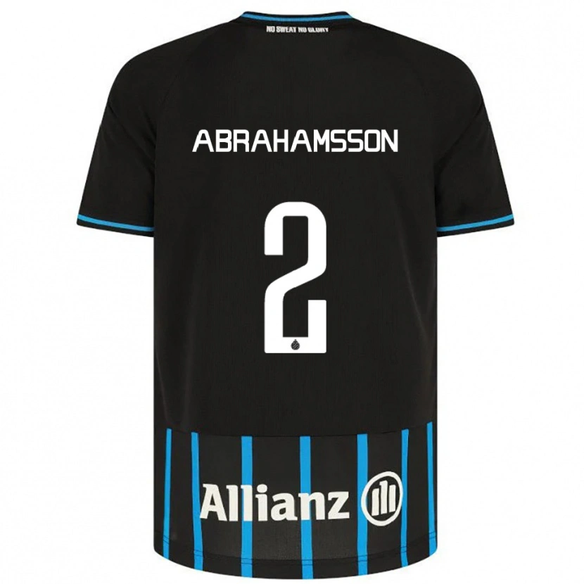 Danxen Herren Sejde Abrahamsson #2 Schwarz Blau Heimtrikot Trikot 2025/26 T-Shirt