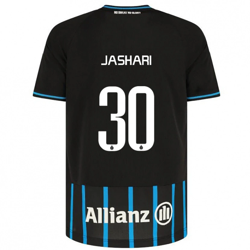 Danxen Herren Ardon Jashari #30 Schwarz Blau Heimtrikot Trikot 2025/26 T-Shirt