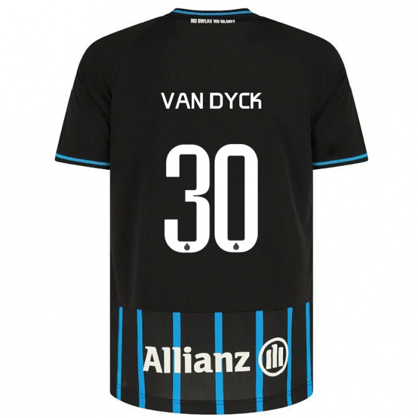 Danxen Herren Nell Van Dyck #30 Schwarz Blau Heimtrikot Trikot 2025/26 T-Shirt