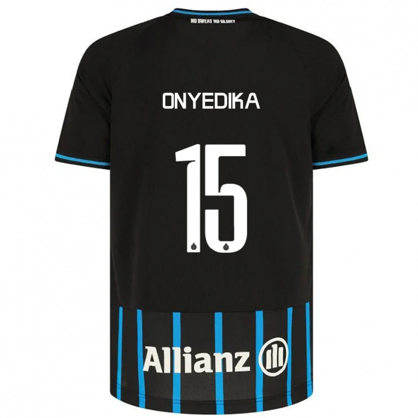 Danxen Herren Raphael Onyedika #15 Schwarz Blau Heimtrikot Trikot 2025/26 T-Shirt