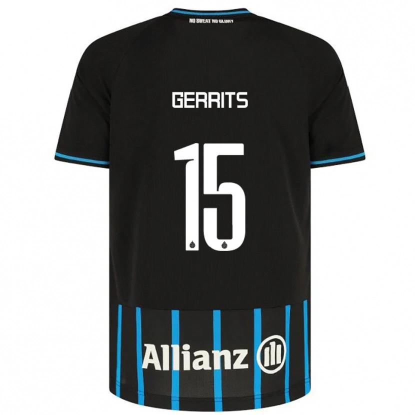 Danxen Herren Melanie Gerrits #15 Schwarz Blau Heimtrikot Trikot 2025/26 T-Shirt