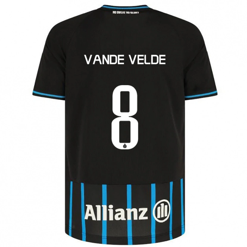Danxen Herren Chloé Vande Velde #8 Schwarz Blau Heimtrikot Trikot 2025/26 T-Shirt