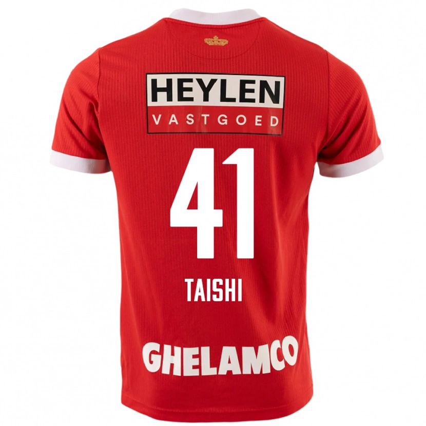 Danxen Herren Taishi Brandon Nozawa #41 Rot Weiß Heimtrikot Trikot 2025/26 T-Shirt