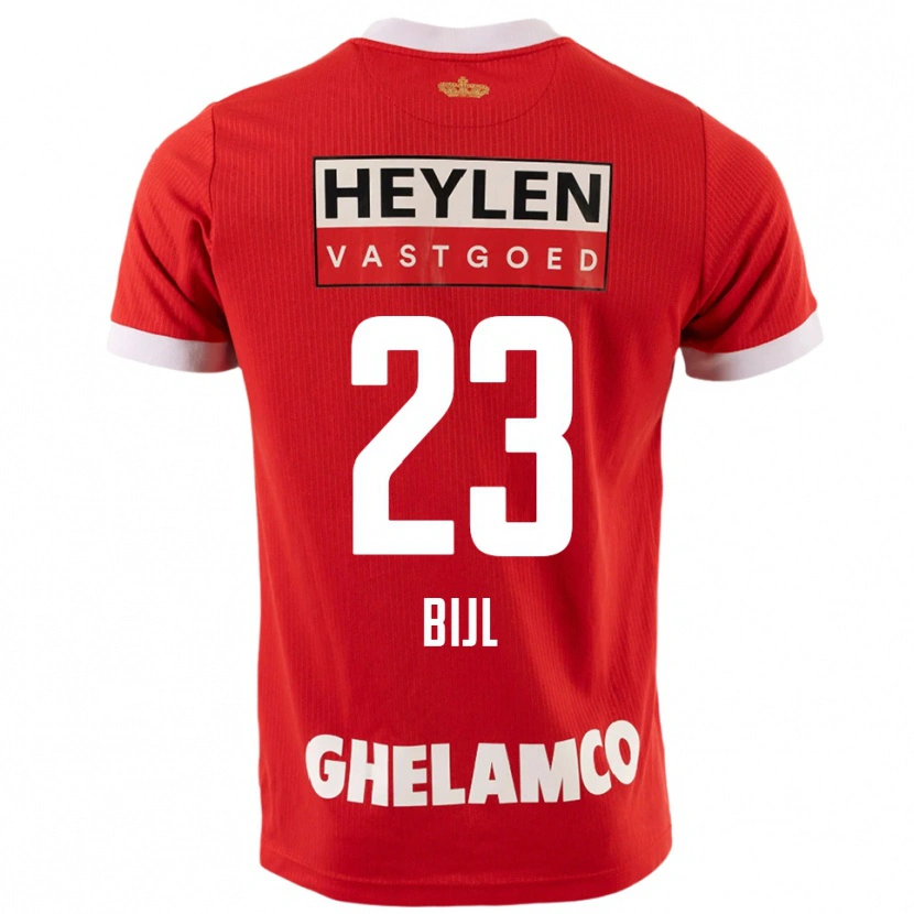 Danxen Herren Glenn Bijl #23 Rot Weiß Heimtrikot Trikot 2025/26 T-Shirt