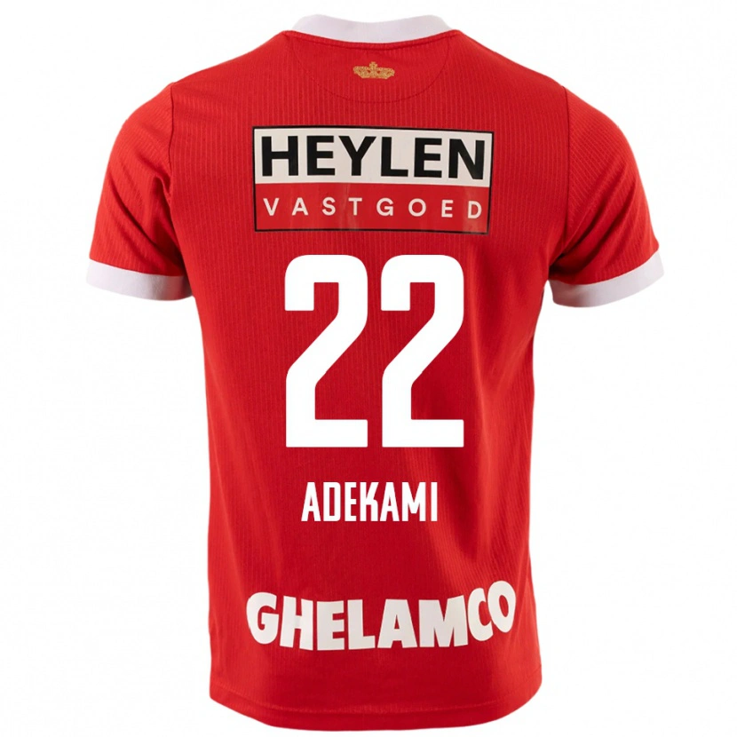 Danxen Herren Farouck Adekami #22 Rot Weiß Heimtrikot Trikot 2025/26 T-Shirt