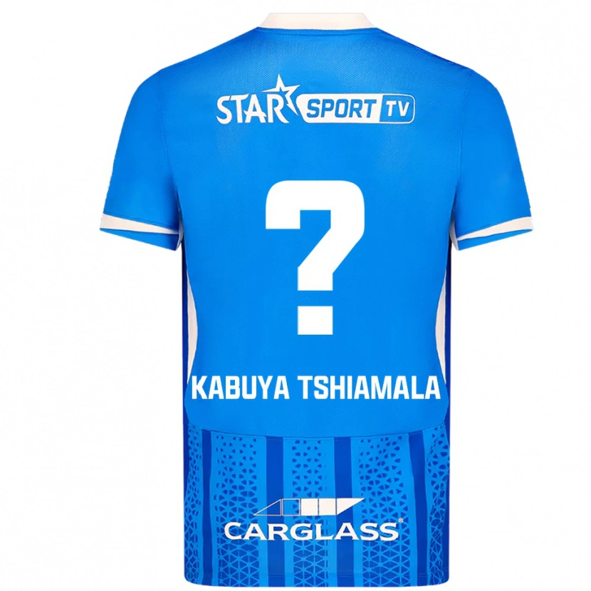 Danxen Herren Lino Kabuya Tshiamala #0 Blau Weiß Heimtrikot Trikot 2025/26 T-Shirt