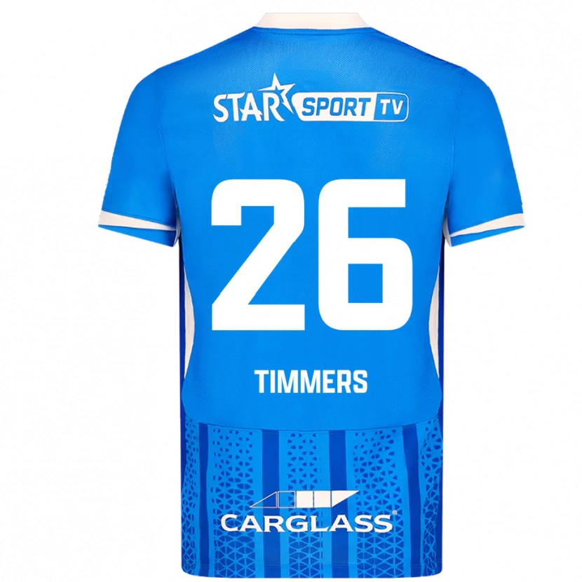 Danxen Herren Sebastiaan Timmers #26 Blau Weiß Heimtrikot Trikot 2025/26 T-Shirt