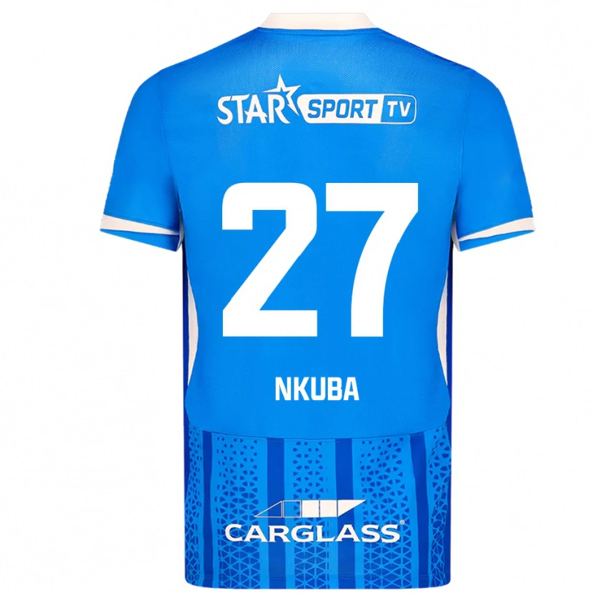 Danxen Herren Ken Nkuba #27 Blau Weiß Heimtrikot Trikot 2025/26 T-Shirt