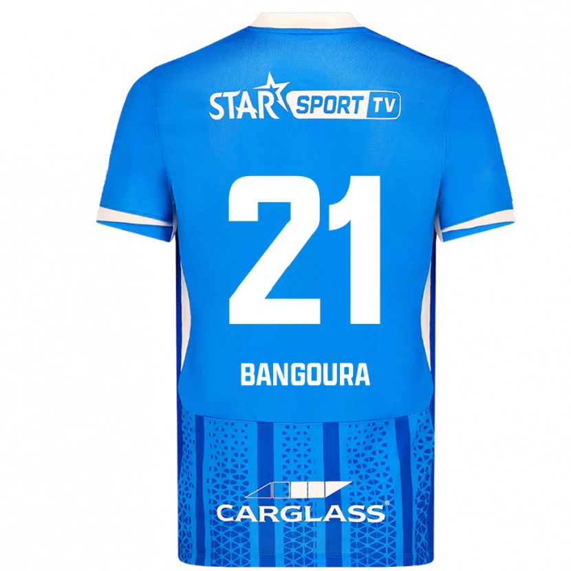 Danxen Herren Ibrahima Sory Bangoura #21 Blau Weiß Heimtrikot Trikot 2025/26 T-Shirt