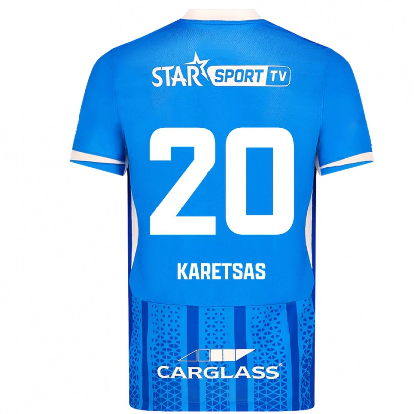 Danxen Herren Konstantinos Karetsas #20 Blau Weiß Heimtrikot Trikot 2025/26 T-Shirt