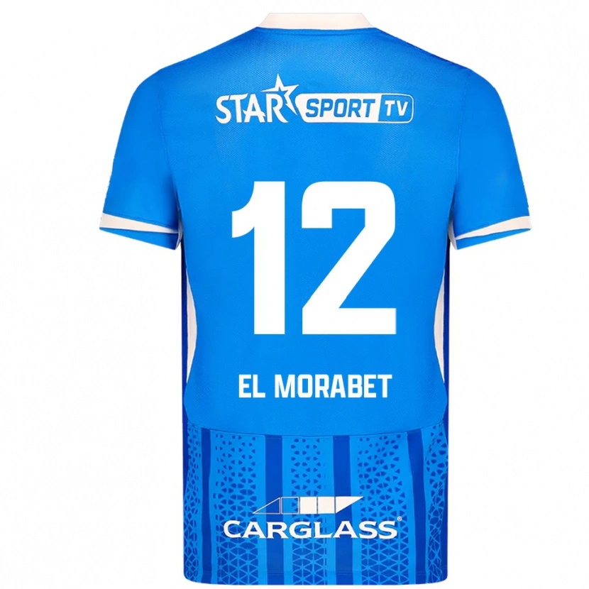 Danxen Herren Sami El Morabet #12 Blau Weiß Heimtrikot Trikot 2025/26 T-Shirt