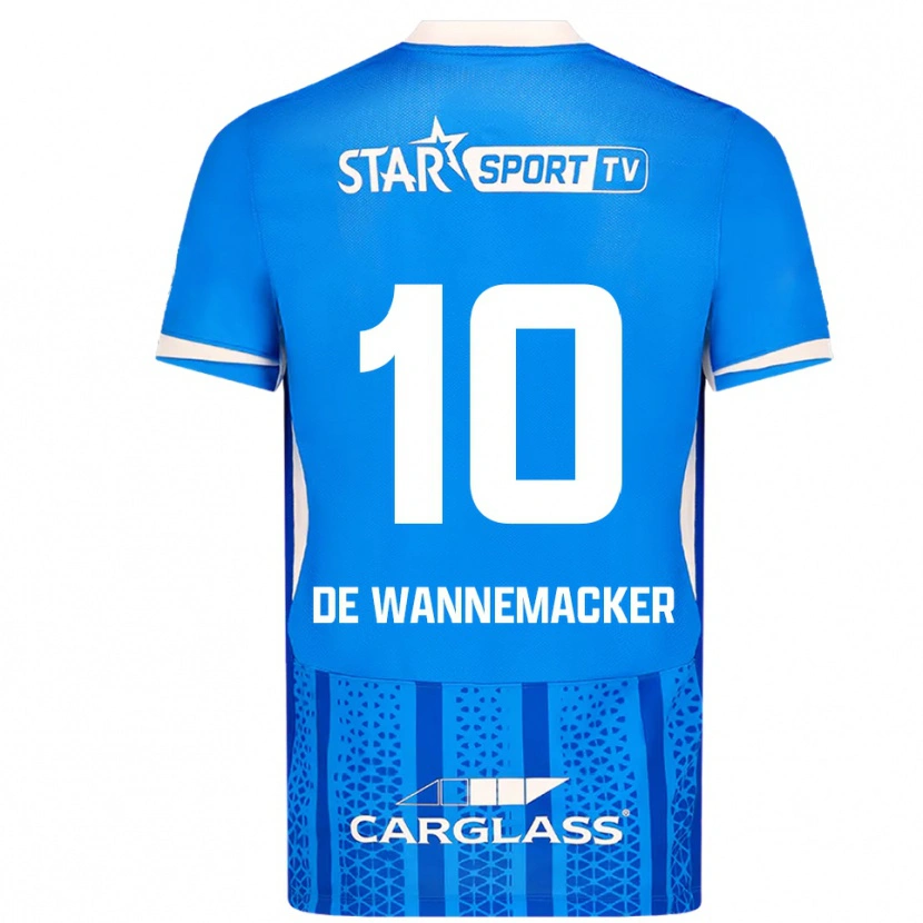 Danxen Herren August De Wannemacker #10 Blau Weiß Heimtrikot Trikot 2025/26 T-Shirt