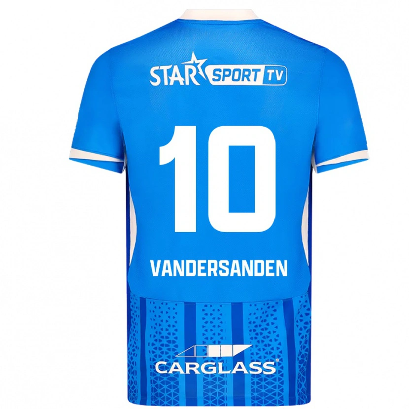 Danxen Herren Sien Vandersanden #10 Blau Weiß Heimtrikot Trikot 2025/26 T-Shirt