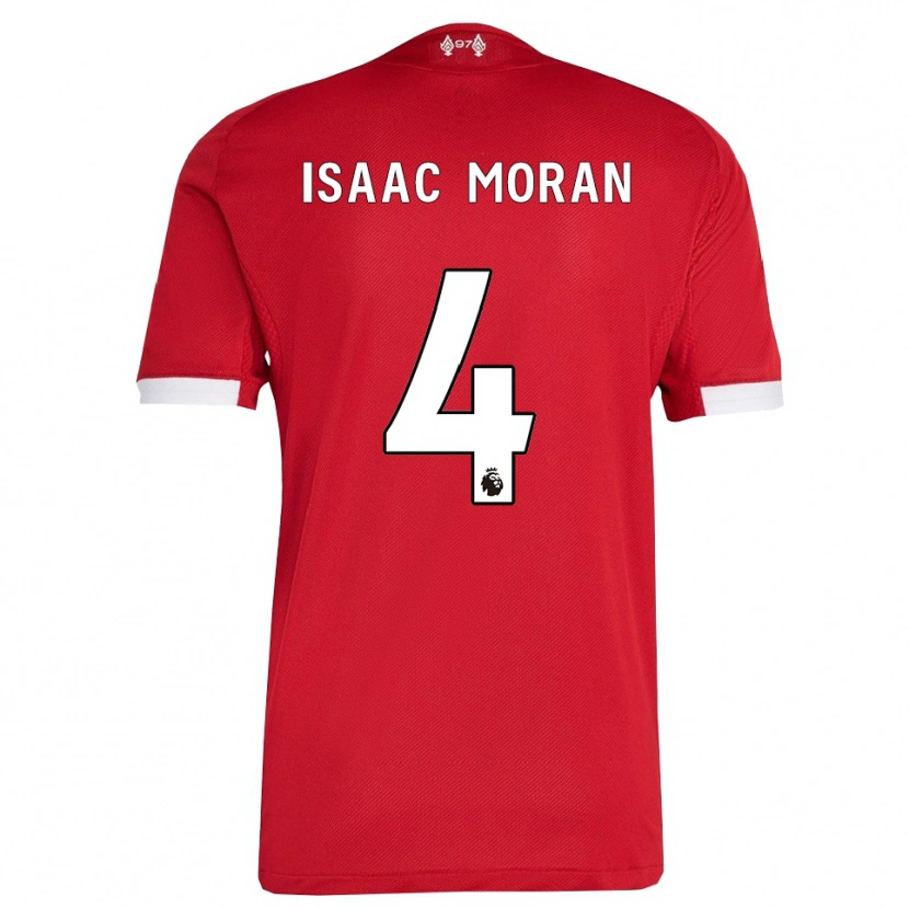 Danxen Herren Isaac Moran #4 Rot Weiß Heimtrikot Trikot 2025/26 T-Shirt