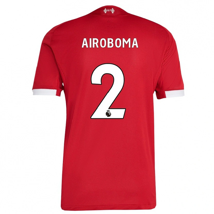 Danxen Herren Emmanuel Airoboma #2 Rot Weiß Heimtrikot Trikot 2025/26 T-Shirt