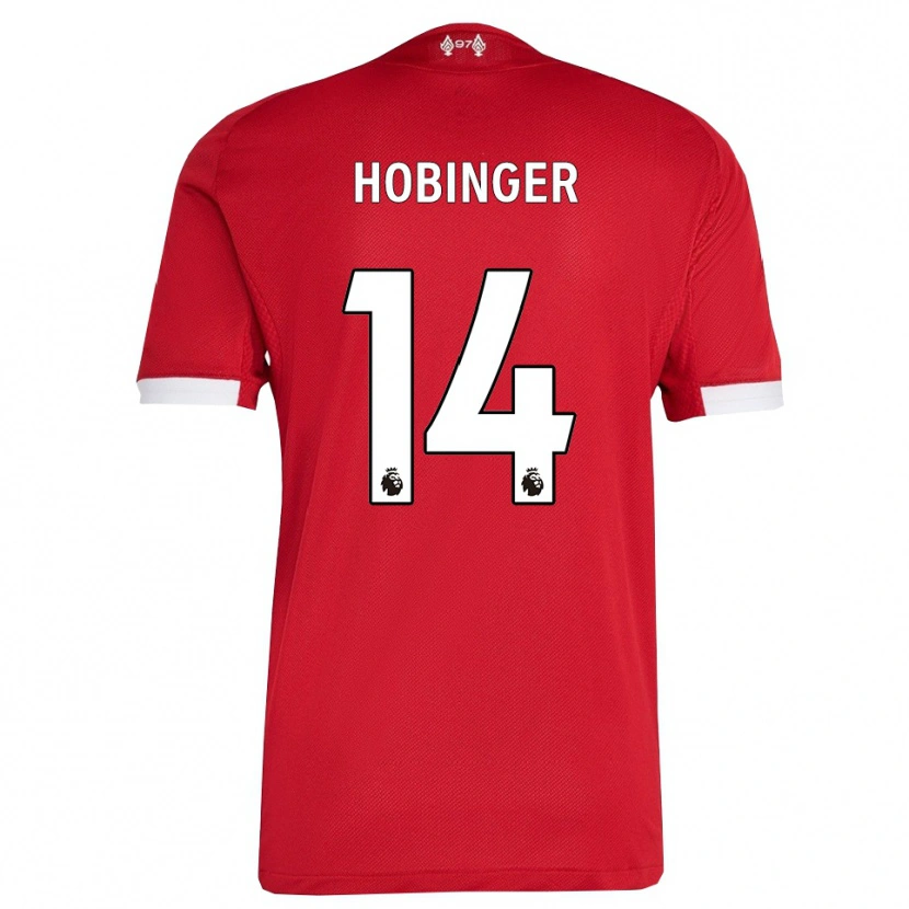 Danxen Herren Marie Höbinger #14 Rot Weiß Heimtrikot Trikot 2025/26 T-Shirt