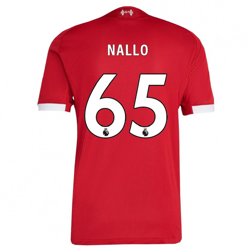 Danxen Herren Amara Nallo #65 Rot Weiß Heimtrikot Trikot 2025/26 T-Shirt