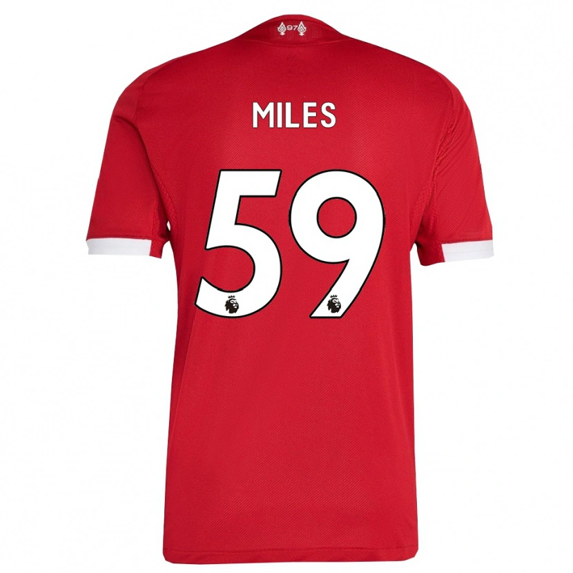 Danxen Herren Terence Miles #59 Rot Weiß Heimtrikot Trikot 2025/26 T-Shirt