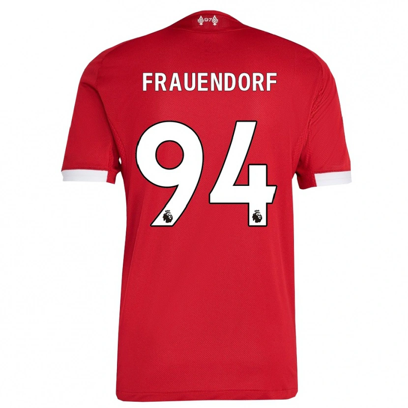 Danxen Herren Melkamu Frauendorf #94 Rot Weiß Heimtrikot Trikot 2025/26 T-Shirt