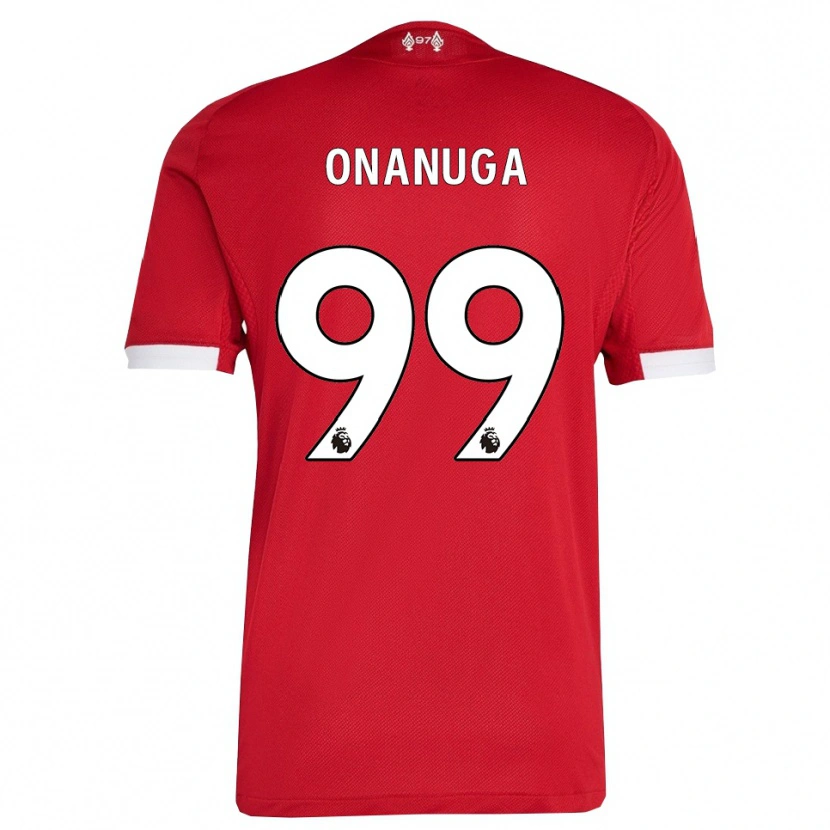 Danxen Herren Fola Onanuga #99 Rot Weiß Heimtrikot Trikot 2025/26 T-Shirt