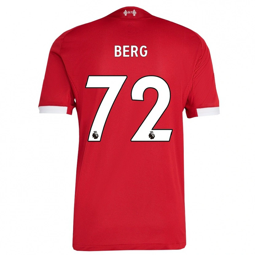 Danxen Herren Sepp Van Den Berg #72 Rot Weiß Heimtrikot Trikot 2025/26 T-Shirt