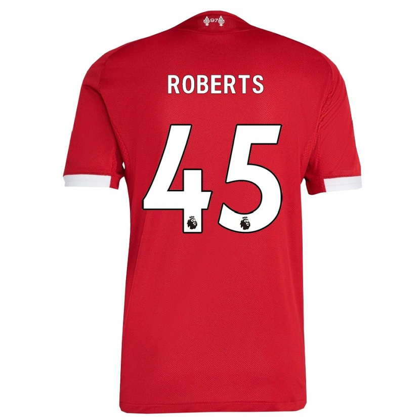 Danxen Herren Iwan Roberts #45 Rot Weiß Heimtrikot Trikot 2025/26 T-Shirt
