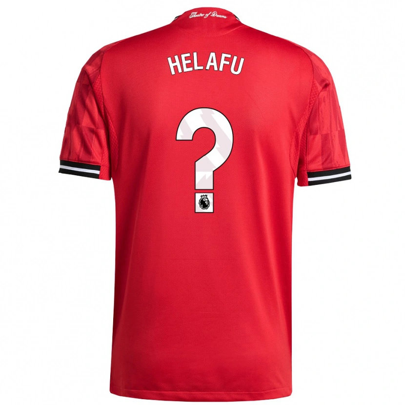 Danxen Herren Yuel Helafu #0 Rot Schwarz Weiß Heimtrikot Trikot 2025/26 T-Shirt