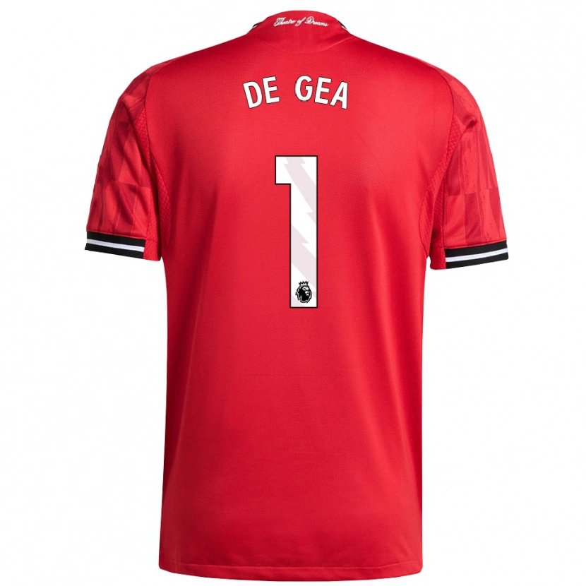 Danxen Herren David De Gea #1 Rot Schwarz Weiß Heimtrikot Trikot 2025/26 T-Shirt