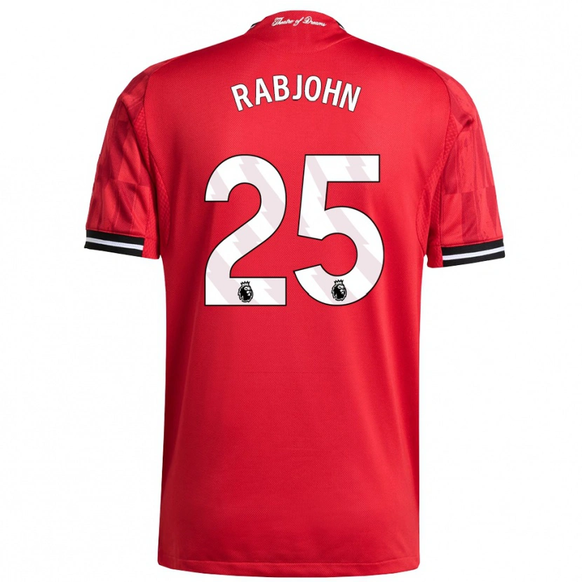 Danxen Herren Evie Rabjohn #25 Rot Schwarz Weiß Heimtrikot Trikot 2025/26 T-Shirt