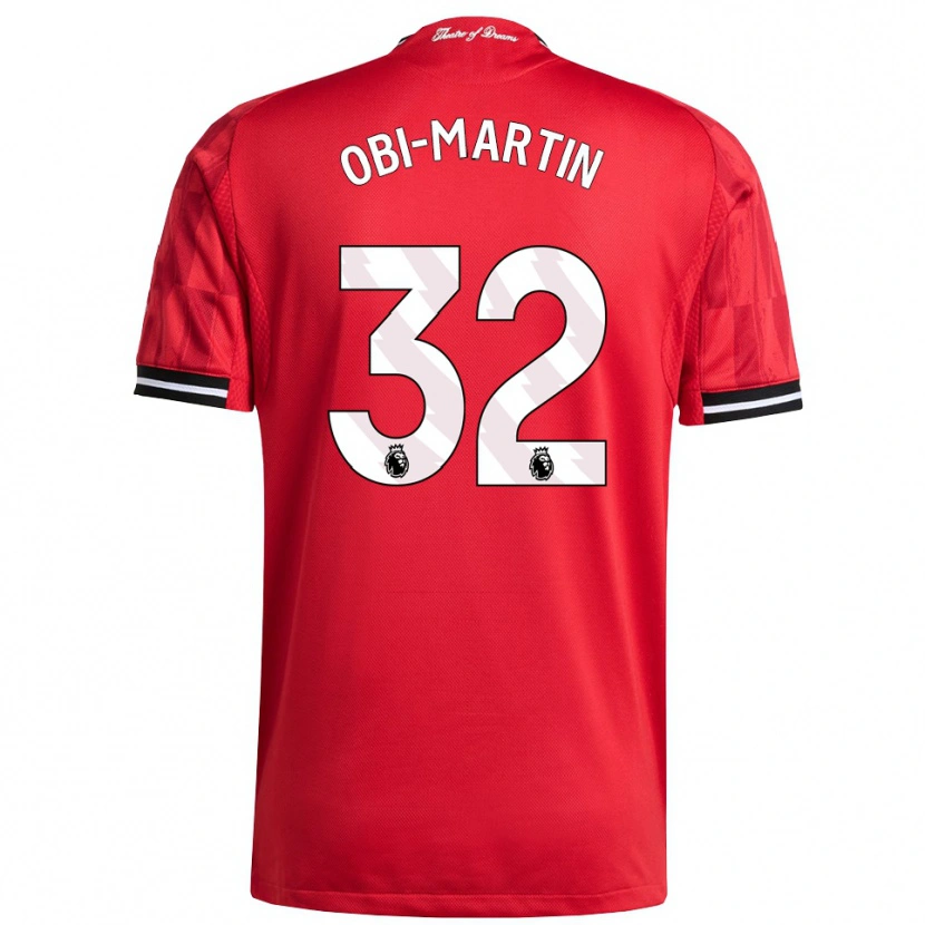 Danxen Herren Chido Obi #32 Rot Schwarz Weiß Heimtrikot Trikot 2025/26 T-Shirt