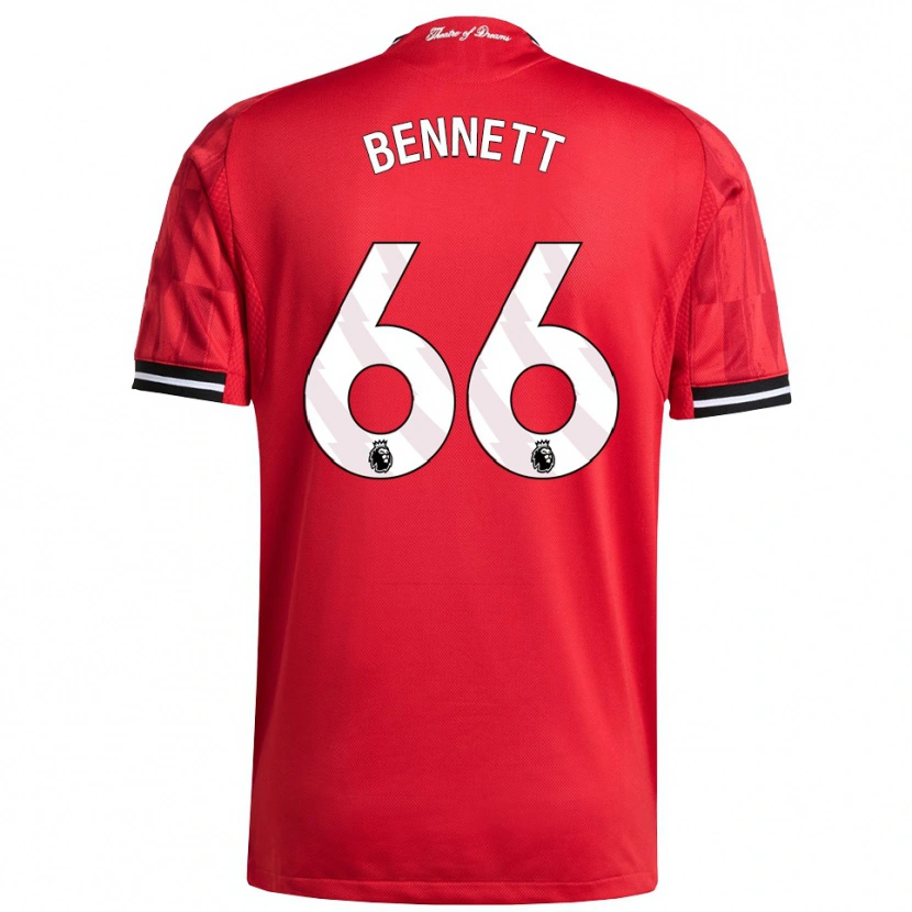 Danxen Herren Rhys Bennett #66 Rot Schwarz Weiß Heimtrikot Trikot 2025/26 T-Shirt