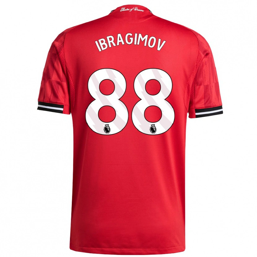 Danxen Herren Amir Ibragimov #88 Rot Schwarz Weiß Heimtrikot Trikot 2025/26 T-Shirt