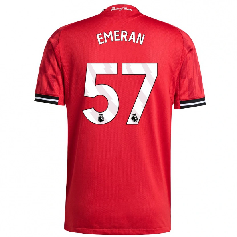 Danxen Herren Noam Emeran #57 Rot Schwarz Weiß Heimtrikot Trikot 2025/26 T-Shirt