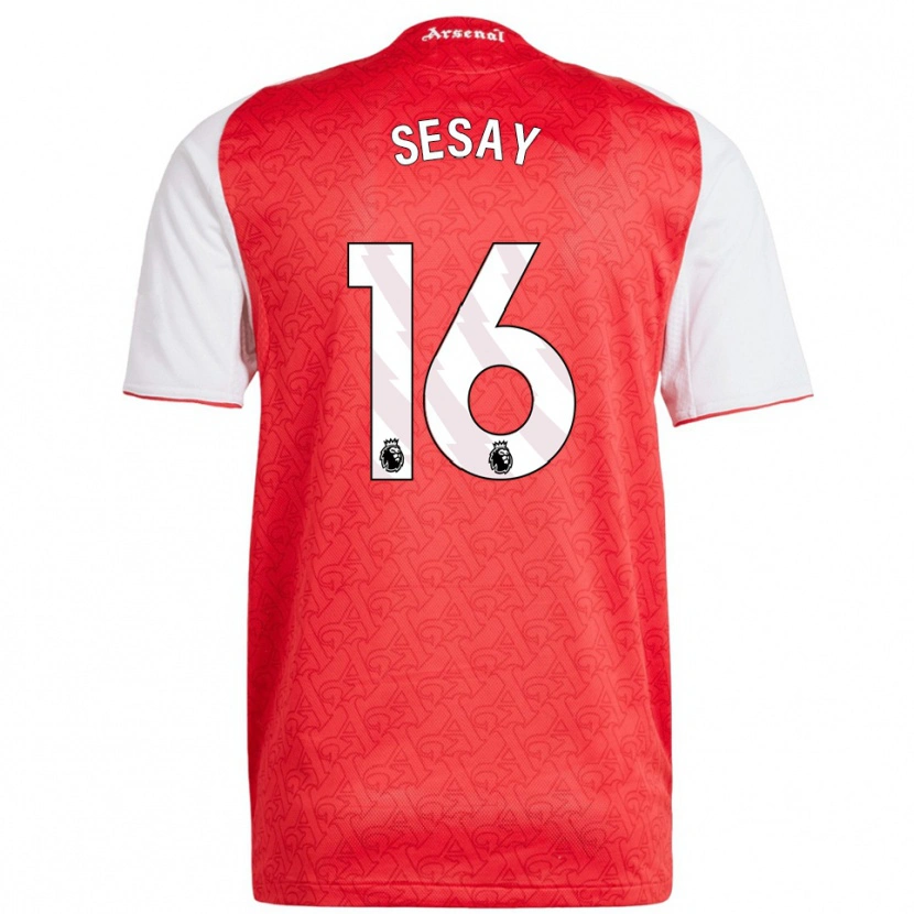 Danxen Herren Joshua Sesay #16 Rot Weiß Heimtrikot Trikot 2025/26 T-Shirt