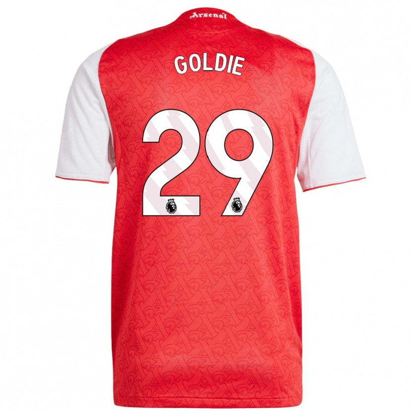 Danxen Herren Teyah Goldie #29 Rot Weiß Heimtrikot Trikot 2025/26 T-Shirt